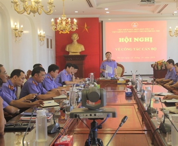 Hội nghị về công tác cán bộ của Viện KSND thành phố Hà Nội